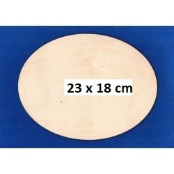 SKLEJKA #3mm Owal 23x18cm / tabliczka 23x18cm , podkładka 23x18, baza / 4646
